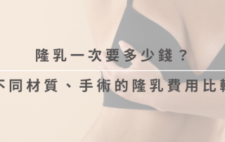 隆乳費用